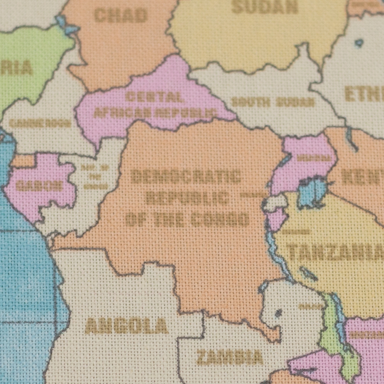 Canvas Swafing Weltkarte